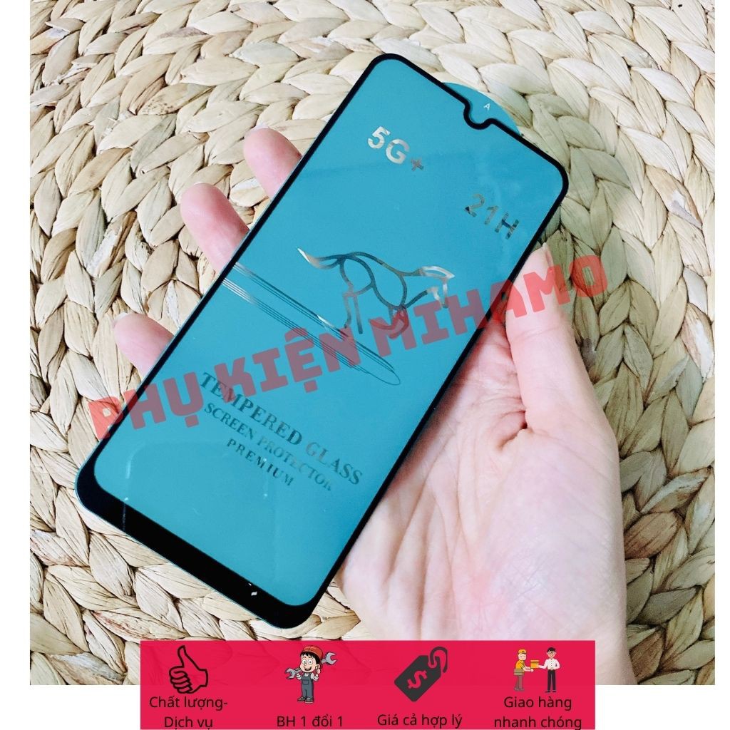 Kính Cường Lực Samsung A32 Full 5G+ độ cứng 21H Chống bám nước, Hạn chế bám vân tay [MIHAMO]