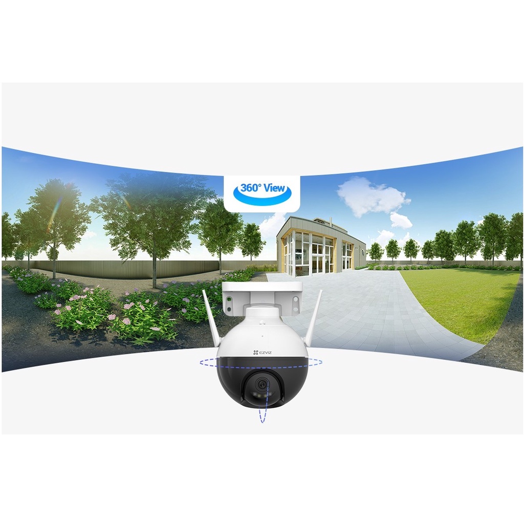 Camera wifi ezviz C8W FullHD 2K-4 Megapixel có màu ban đêm quay quét ngoài trời, Camera IP không dây chống nước