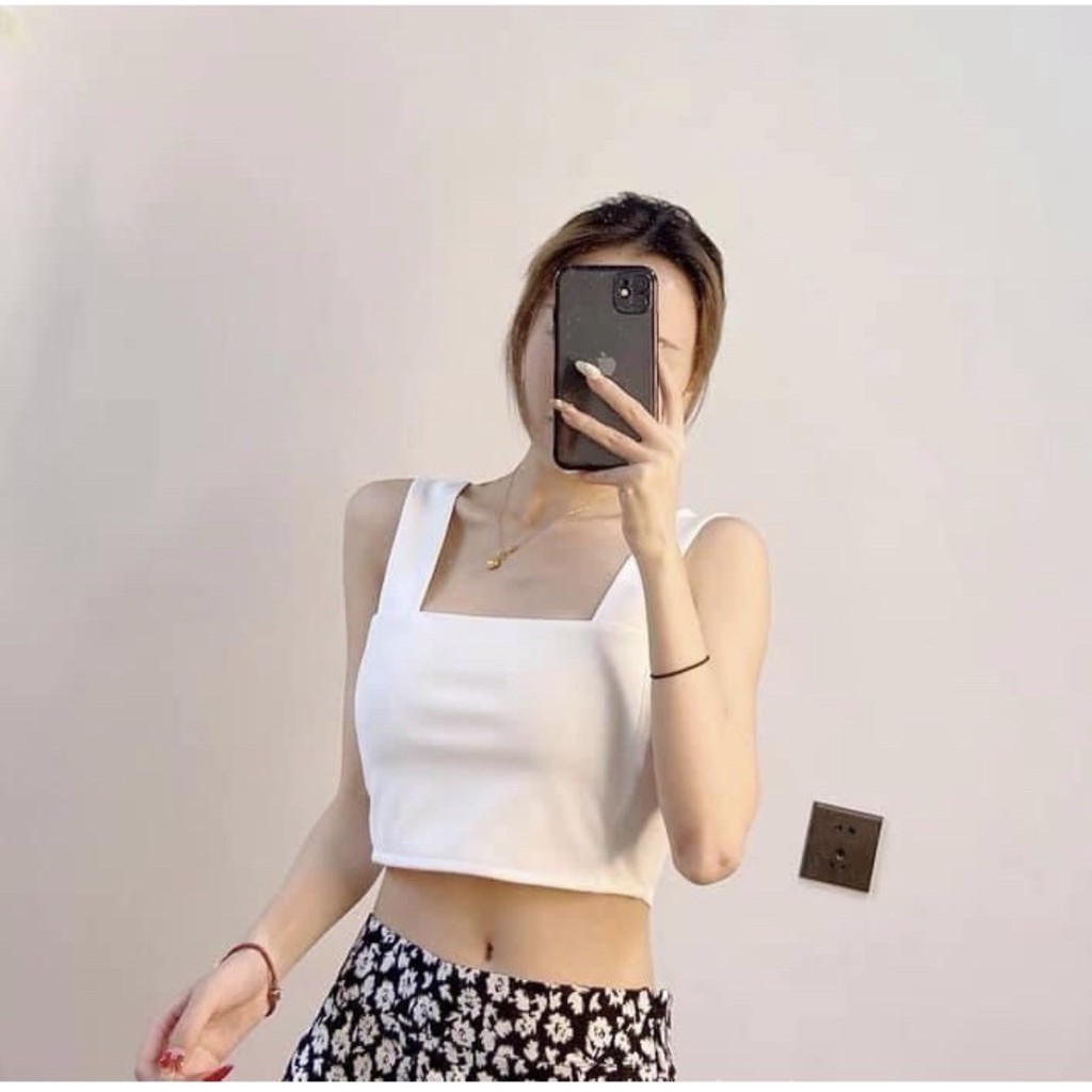 ÁO HAI DÂY BẢN TO CROPTOP GIÁ HẠT DẺ !!!