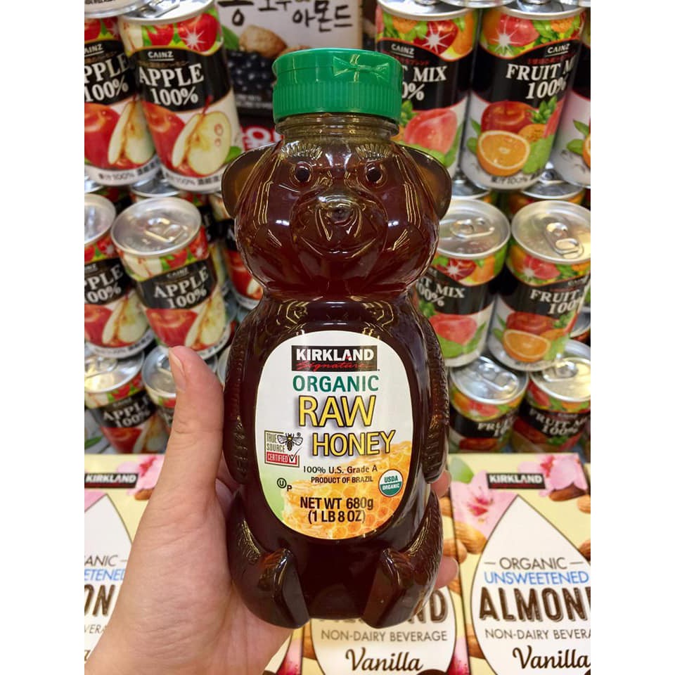 Mật ong Kirkland Organic Raw Honey Mỹ