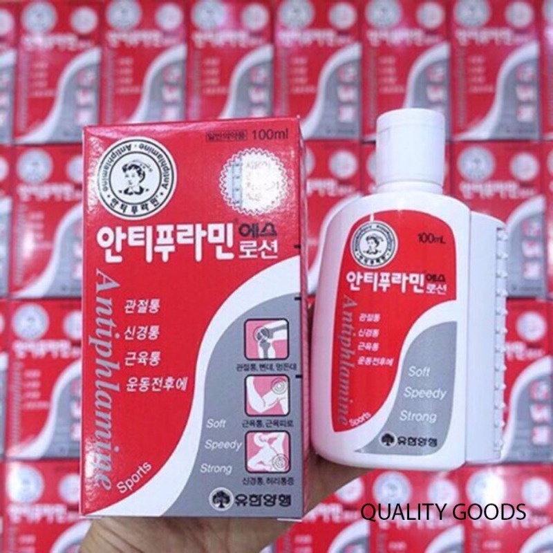 Chai Dầu Nóng Xoa Bóp Hàn Quốc Màu Đỏ