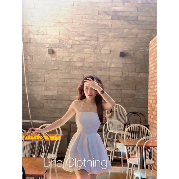 [Mã FAMARAL1 giảm 10K đơn 50K] Đầm trắng xoè bồng cột nơ lưng - D194 | BigBuy360 - bigbuy360.vn