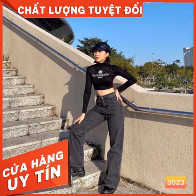 QUẦN JEANS ỐNG RỘNG XÁM NAM NỮ ĐỀU MẶC ĐƯỢC- hình thật shop chụp | BigBuy360 - bigbuy360.vn