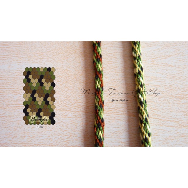 Kumihimo hoạ tiết Lính - K04