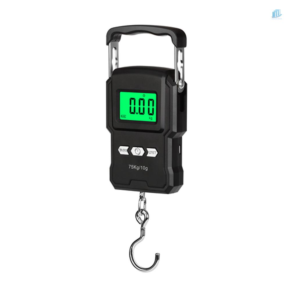 Cân Điện Tử 75kg / 10g WeiHeng A27L / A27L-B Màn Hình LCD Có Thể Sạc Lại Độ Chính Xác Cao
