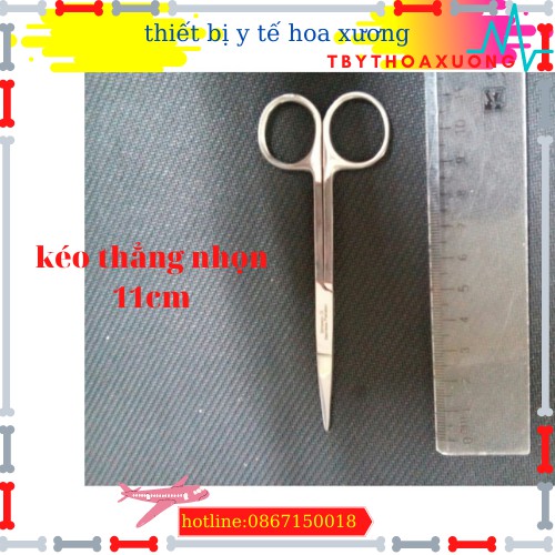 [FREESHIP]KÉO THẲNG NHỌN 18 CM CẮT BÔNG BĂNG CHỈ Y TẾ