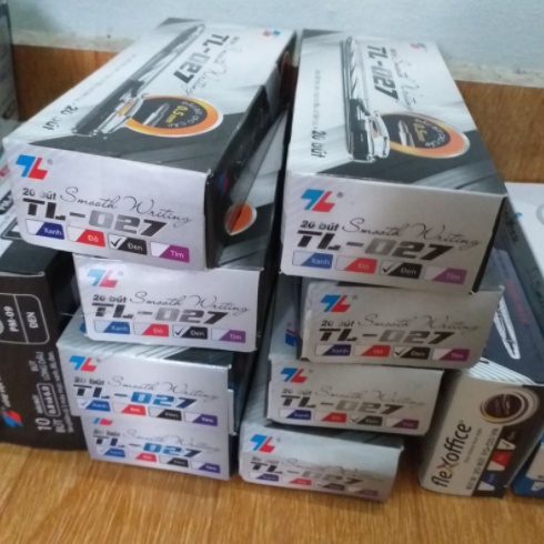 Hộp 20 Bút Bi TL Tl-027 xanh/đỏ/đen