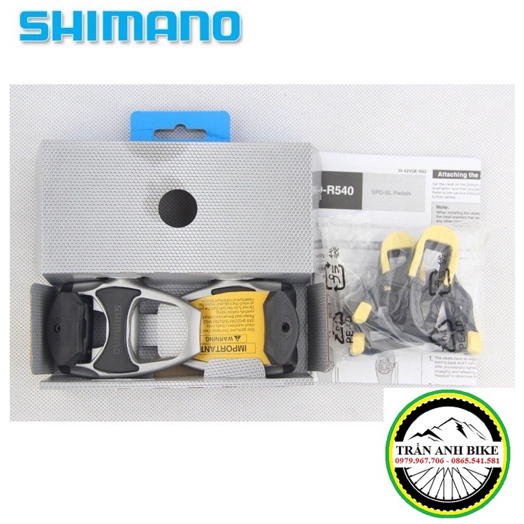 Pedan  can xe đạp SHIMANO PD-R540 - Hàng chính Hãng Fullbox