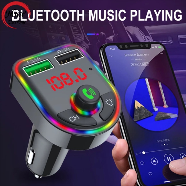 Thiết Bị Thu Phát Fm Mp3 Kết Nối Bluetooth 5.0 Đa Năng Cho Xe Hơi