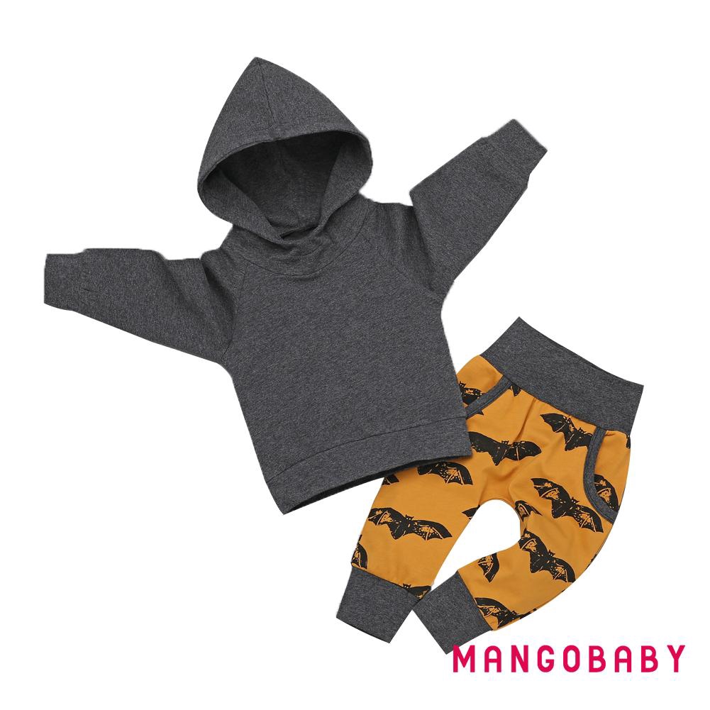 Set Áo Hoodies Có Nón Dài Tay + Quần Dài Cho Bé Trai
