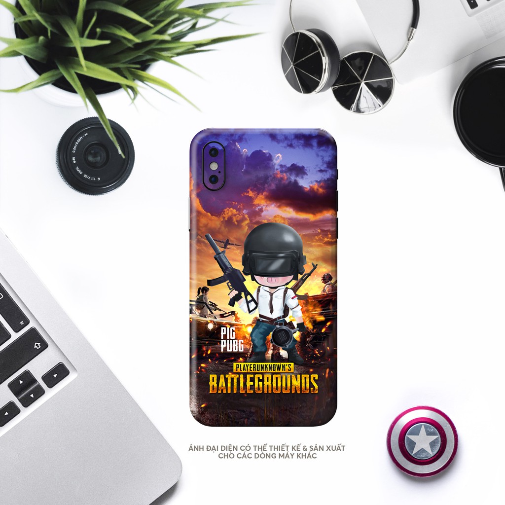 Skin Hình PUBG Nhí Iphone  | Chất Liệu PVC 5 Lớp Cao Cấp Chống Thấm, Chống Xước...