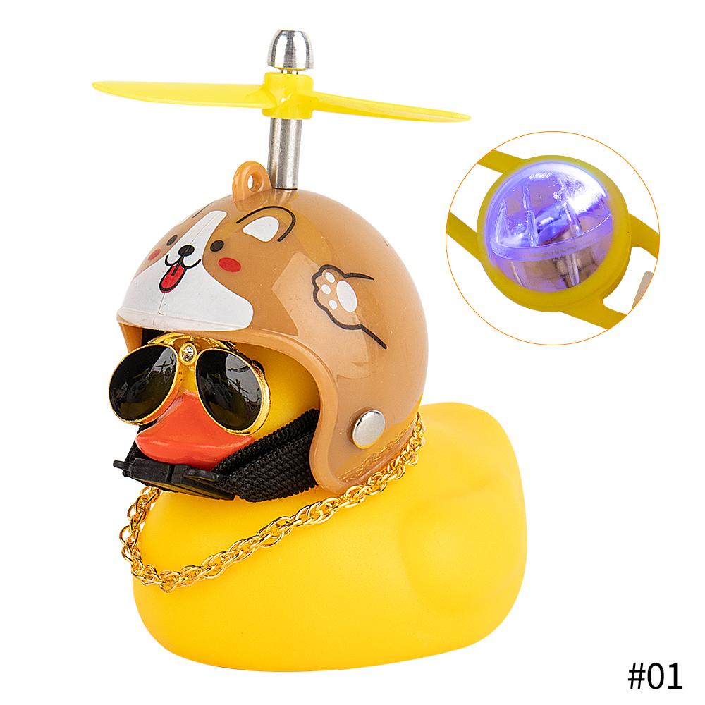 Cánh Quạt Vịt Vàng Bằng Silicone Gắn Mũ Bảo Hiểm Trang Trí Xe Hơi Xe Đạp B7G2