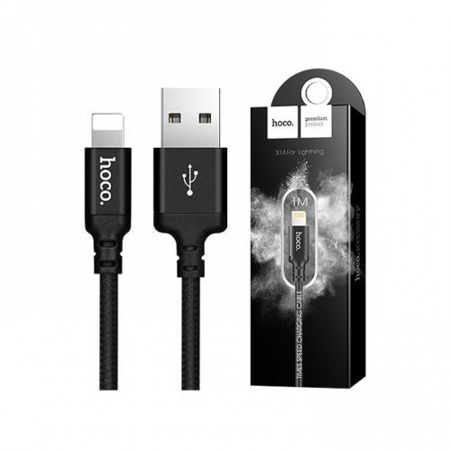 Cáp Sạc Iphone Samsung Dây Dù Hoco X14 Dài 1m ✓Sạc IPhone IPad SamSung Chính Hãng ✓Chất Lượng Cao
