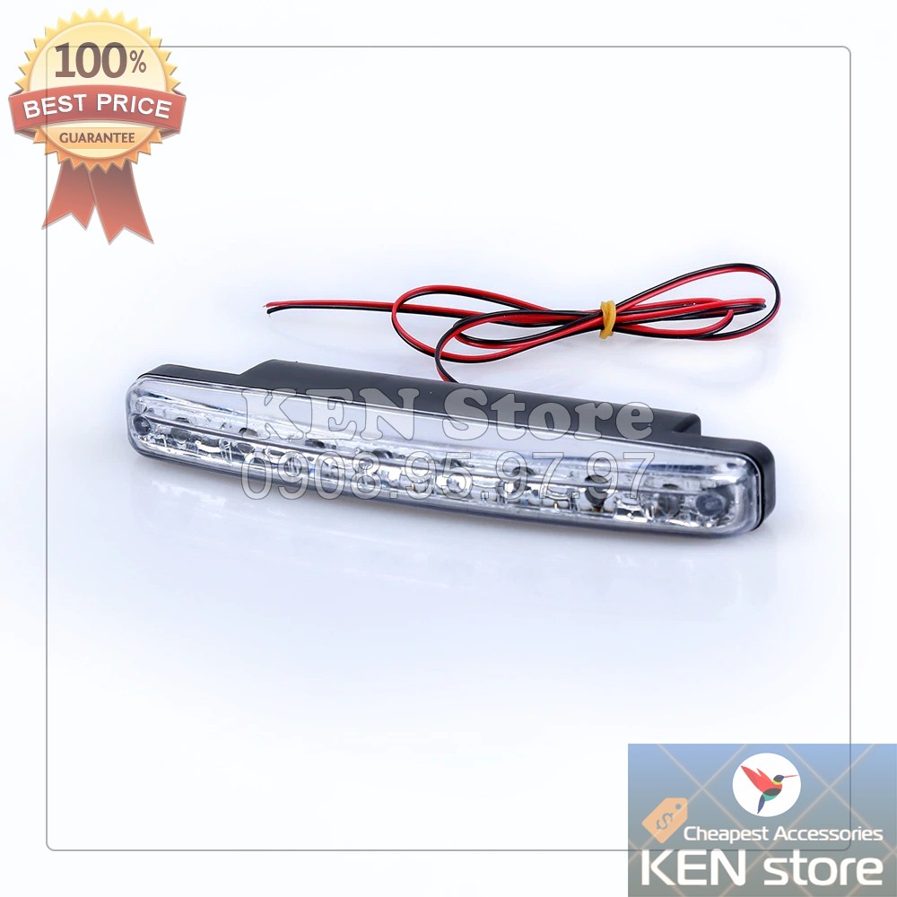 Đèn led audi demi làm đèn đi ban ngày DRL 8 chip led