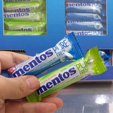 Kẹo Gum Không Đường Mentos Thỏi 10,5g(thỏi NGẮN)