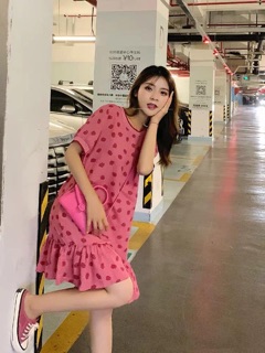 Váy hồng babie đuôi cá