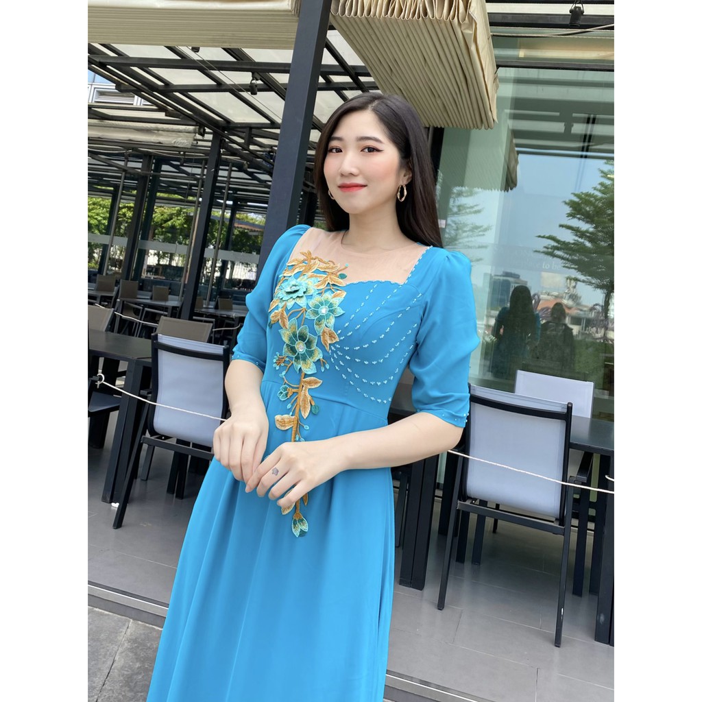 Đầm Dạ Hội Nữ Trung Niên Sang Trọng Đủ Size