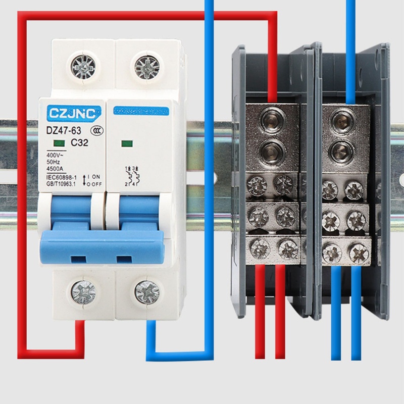 Ch *  Hộp Phân Phối Khối Kết Nối Dây Điện Một Trong Một Bằng Đồng Thau