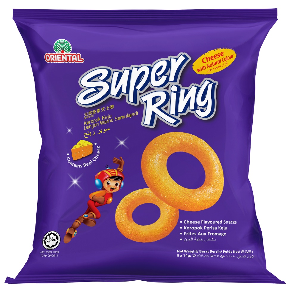 Snack Oriental Greeen Pack/Tôm Rota/Cheese Balls/Super Ring 112G