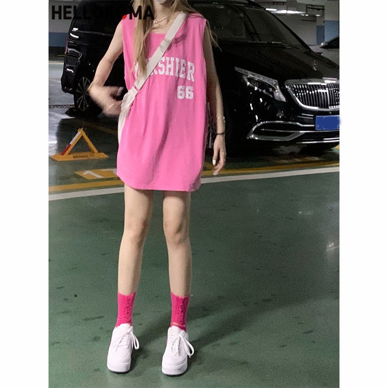 Hàng Mới Về!Áo Thun Sát Nách Dáng Rộng In Chữ HELLO KOMA Phong Cách Đường Phố Thời Trang Mùa Hè Cho Nam Và Nữ