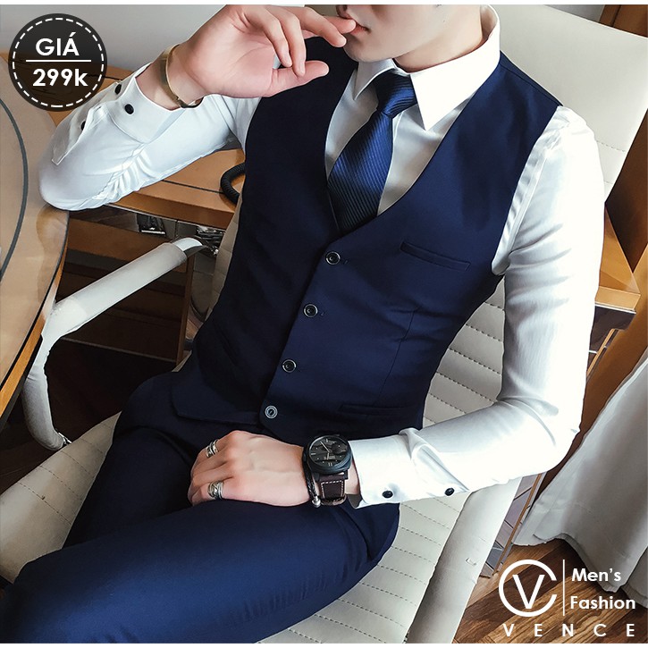 Áo Gile cao cấp theo màu vest chất vải cao cấp form ôm đẹp.
