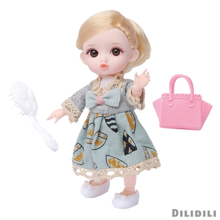 Búp Bê Công Chúa 3d Dễ Thương 16cm