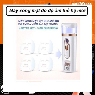 Máy Xông Mặt Mini Cầm Tay Đo Độ Ẩm Da Tốt Nhất Thế Hệ Mới Nhất