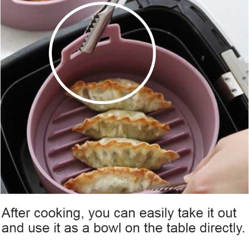 Fry POT 100% Platinum Silicon POT dành cho máy sấy và lò vi sóng 19cm  / Từ Hàn Quốc