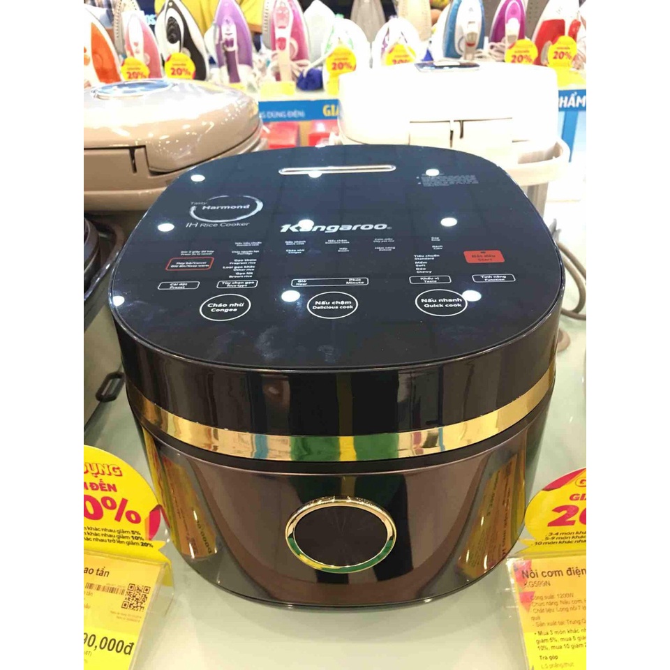 ❤❤❤Nồi cơm điện cao tần Kangaroo 1.8 lít KG599N- Mới Chính Hãng 100% Van thoát hơi thông minh!