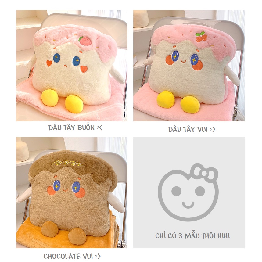 Order | Bộ chăn gối & đút tay hình bánh mì dễ thương tiện lợi cho dân văn phòng