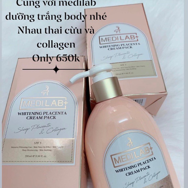 Kem sữa chăm sóc da dưỡng ẩm ủ trắng Body Daycell nhai thai cừu phù hợp làm da nhạy cảm nhất trắng sáng da