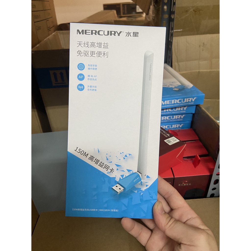 ❤️KeyyStore❤️ Bộ thu WIFI Mercury MW150UH Hàng Xịn  Tự nhận driver Không cần tải về Usb WIFI USB Thu wifi Tầm xa Bền Rẻ