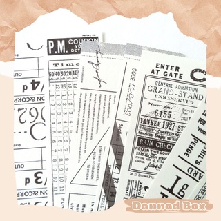 Set Mix 16 Giấy Note Ticket Phong Cách Vintage