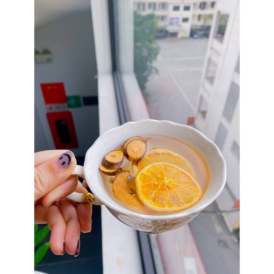 Trà detox trái cây - cam thái lát sấy khô - gói 20gr