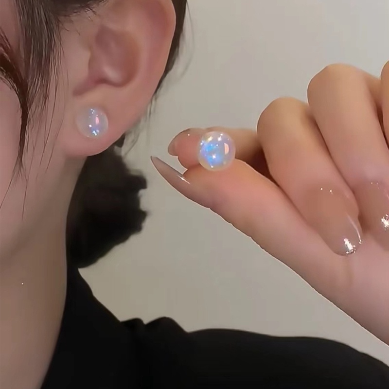 Bông Tai Ngọc Trai Hình Nàng Tiên Cá Đơn Giản Kiểu Pháp