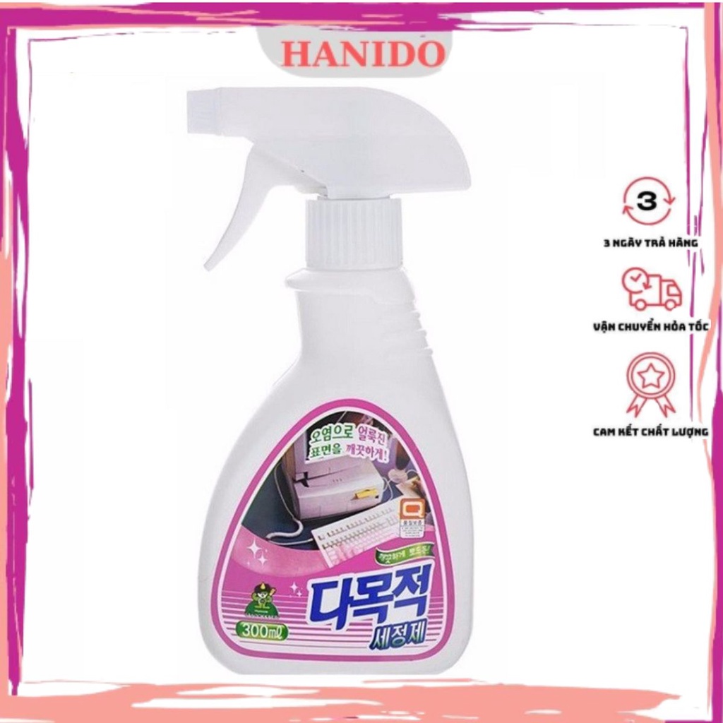 Chai xịt tẩy vệ sinh khử khuẩn đa năng Sandokkaebi Korea 300ml