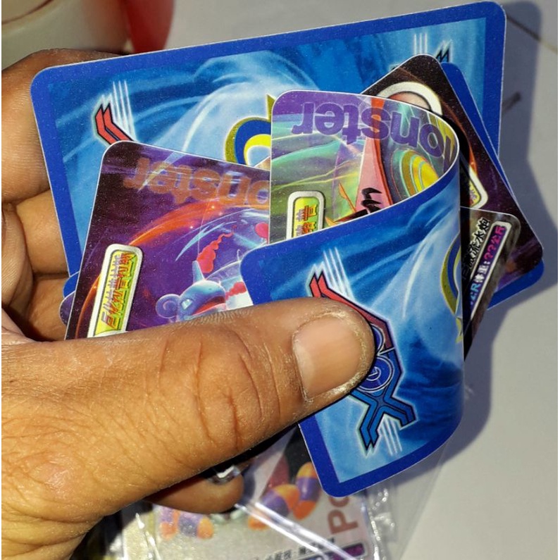 Thẻ bài dẽo_Sét 60 thẻ bài Pokemon_ster bằng nhựa dẽo rất đẹp (Giao ngẫu nhiên)