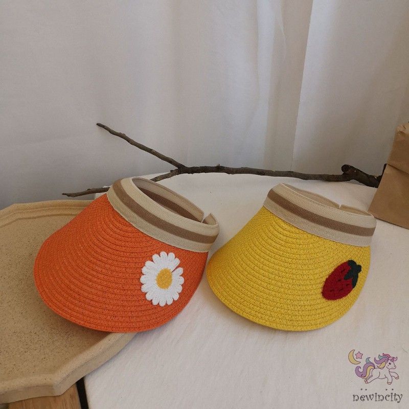 ✿ Korean Style Summer Kids Hat Girls Sun Visor Beach Hats