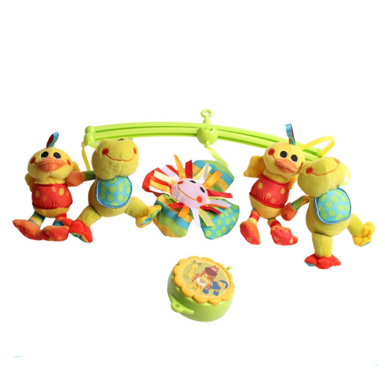 Music Rotating Bed Bell Mainspring Control Infant Puzzles Toy