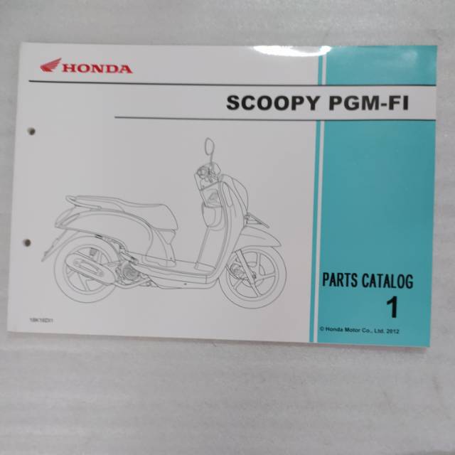Honda Scoopy Fi Catalog 18k16di1