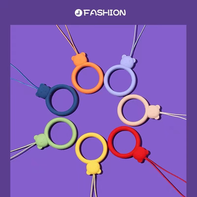 Ốp điện thoại silicon họa tiết hoạt hình nhiều màu sắc kèm dây đeo cho A Variety Of&lt;br&gt;