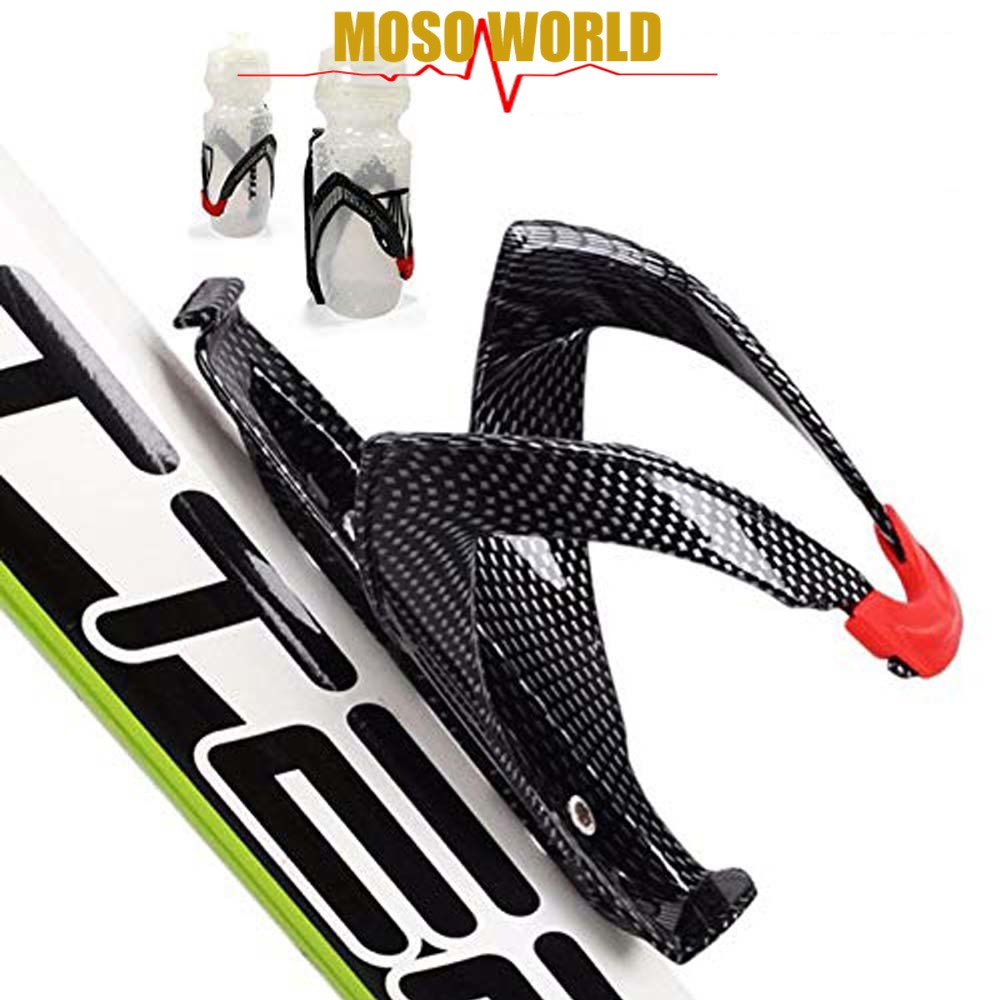 Giá đỡ chai nước MOSOWORLD bằng carbon 3K trọng lượng nhẹ gắn xe đạp leo núi MTB