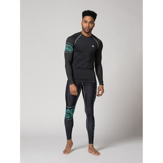 Áo bơi nam dài tay / Đồ bơi nam Basic Black 8