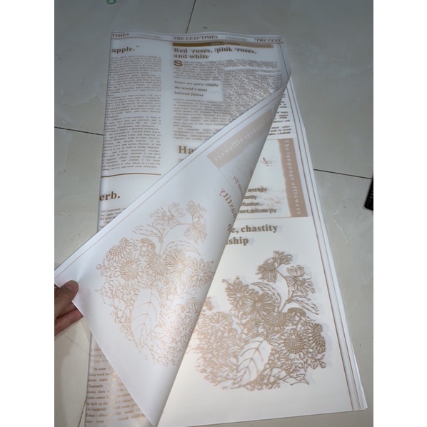 Giấy bóng mờ báo chữ