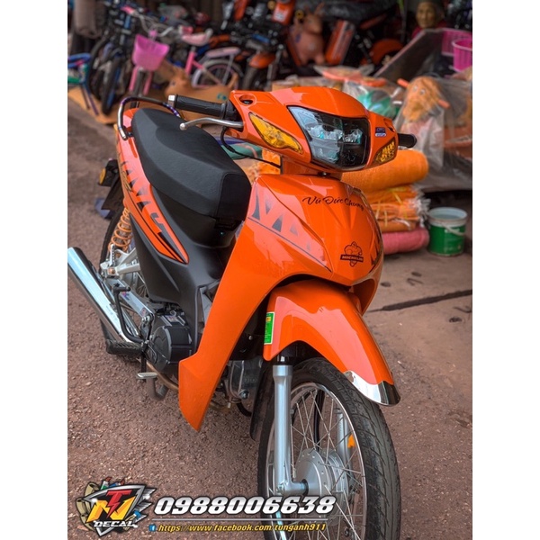 Tem Xe Wave Alpha- Tem 2010 Ghép crom Bạc