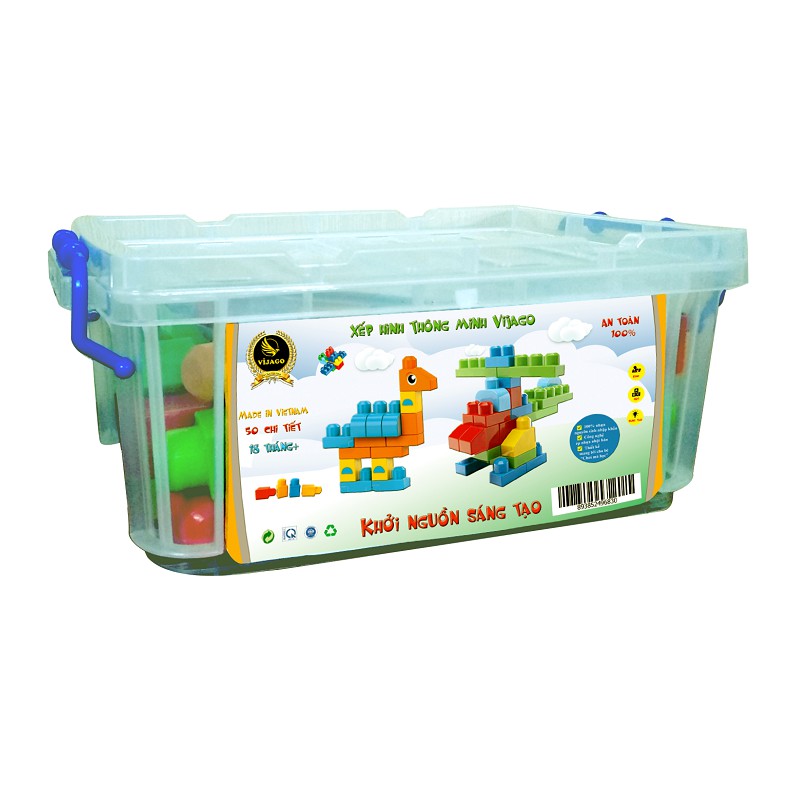 Xếp Hình Thông Minh Có Hộp Đựng Kèm Chữ Cái Tiện Lợi Hàng Việt Nam Chính Hãng