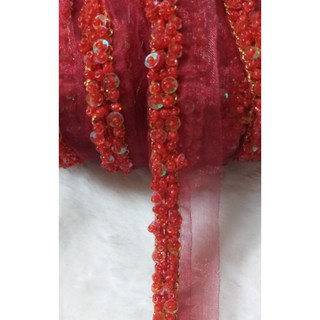 Dây viền kết cườm ,size 1cm .(1m/10k)