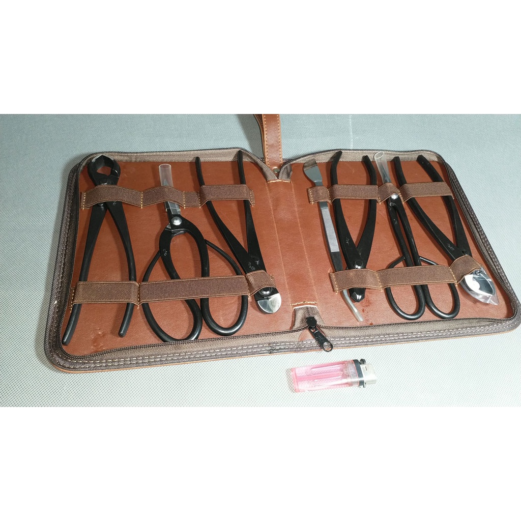 Bộ dụng cụ Ryuga 7 món kìm cạp tròn, kéo tỉa bầu, kìm cắt dây, nhíp, kìm uốn dây, kéo tỉa dăm, kìm cạp xéo