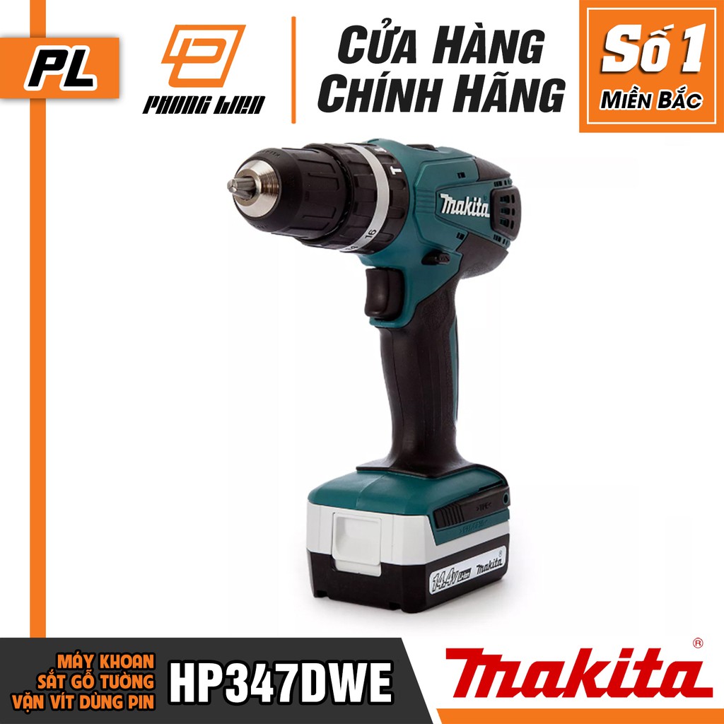 Máy Khoan Bắt Vít Makita HP347DWE (14.4V-1.5AH) - Hàng Chính Hãng