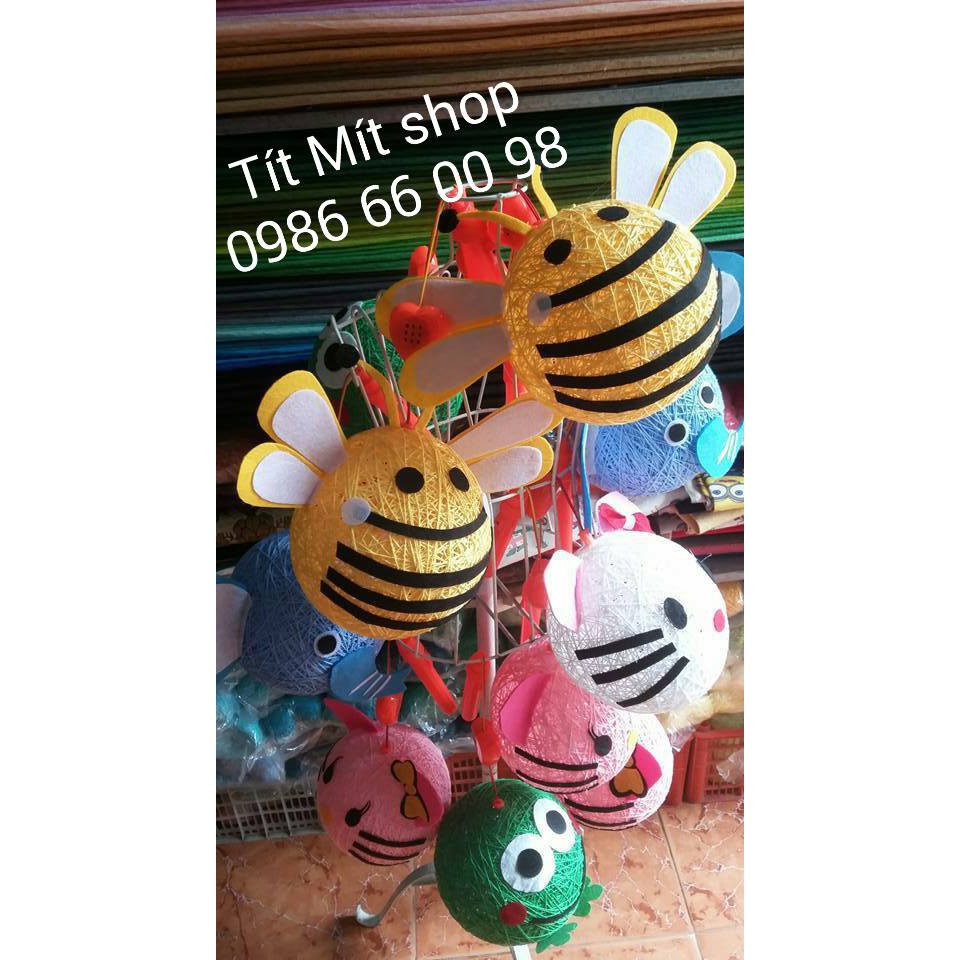 Set làm 4 đèn trung thu handmade